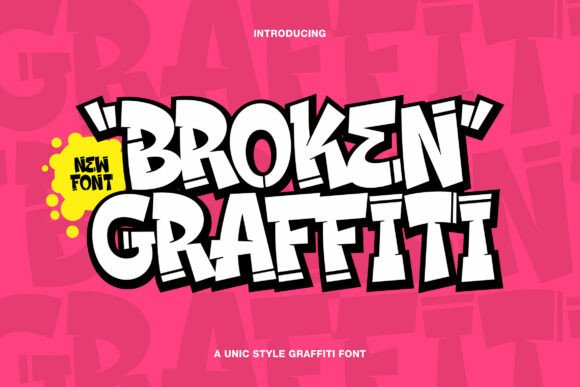 Broken Graffiti Font - Featured Image