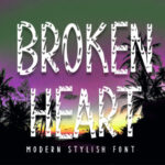 Broken Heart Font - Featured Image