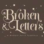 Broken Letters Font - Featured Image