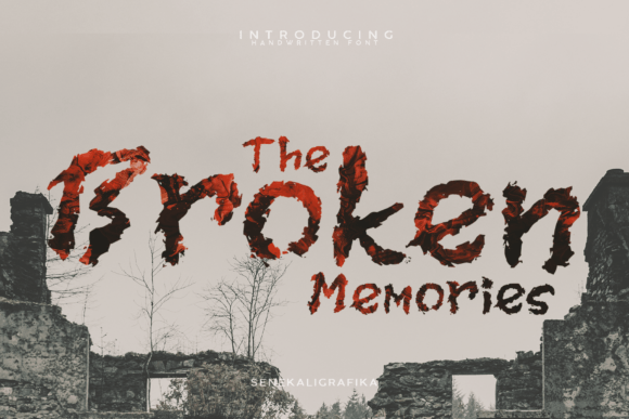 Broken Memories Font - Featured Image