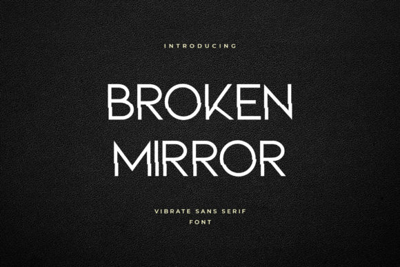 Broken Mirror Font - Featured Image