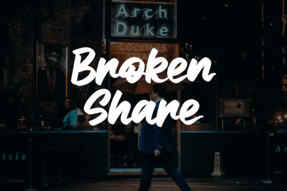 Broken Share Font - Featured Image