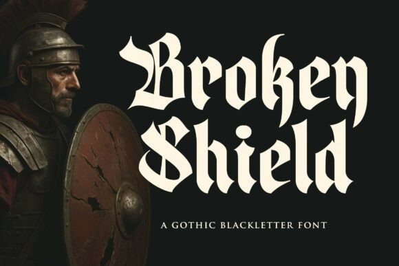 Broken Shield Font - Featured Image