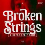 Broken Strings Font - Featured Image
