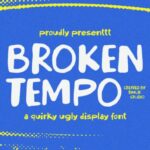 Broken Tempo Font - Featured Image