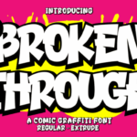 Broken Through Font - Featured Image