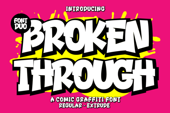 Broken Through Font - Featured Image
