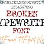 Broken Typewriter Font - Featured Image