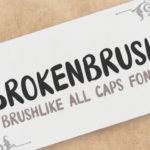 Brokenbrush Font - Featured Image