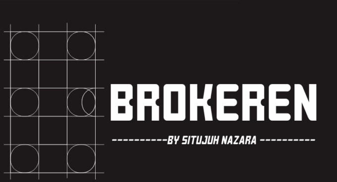 Brokeren Font - Featured Image