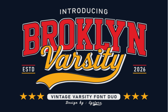 Broklyn Varsity Font - Featured Image
