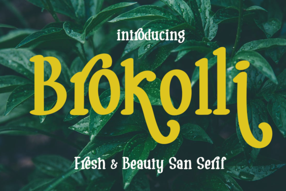 Brokolli Font - Featured Image