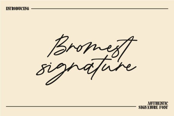 Bromest Signature Font - Featured Image