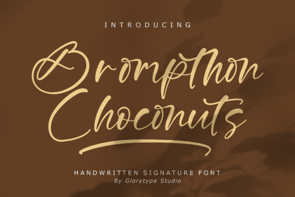 Brompthon Choconuts Font - Featured Image