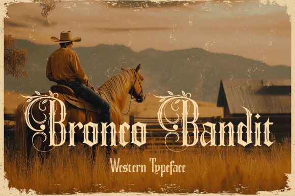 Bronco Bandit Font - Featured Image