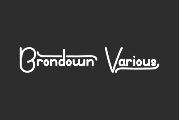 Brondown Various Font - Featured Image
