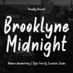 Brooklyne Midnight Font - Featured Image