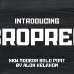 Bropren Font - Featured Image