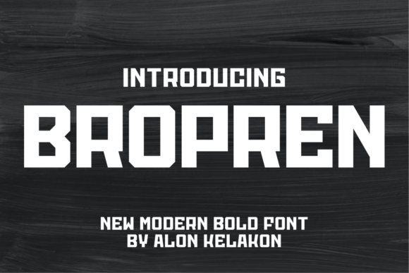 Bropren Font - Featured Image