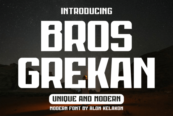 Bros Grekan Font - Featured Image