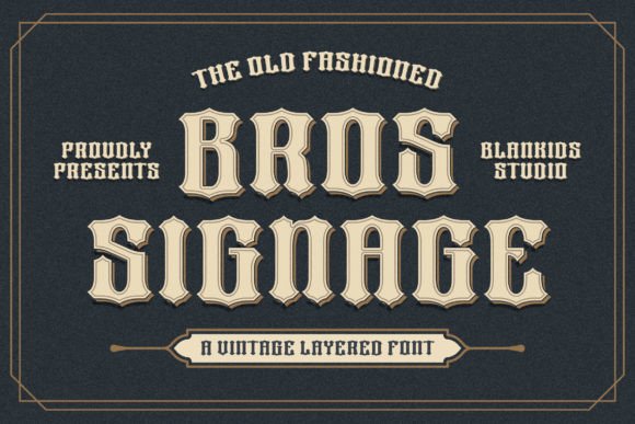 Bros Signage Font - Featured Image