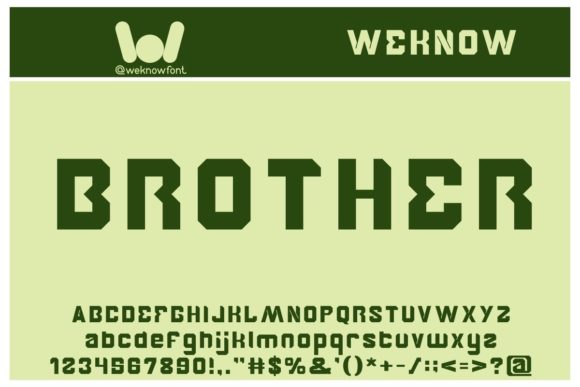 Brother Font - Featured Image