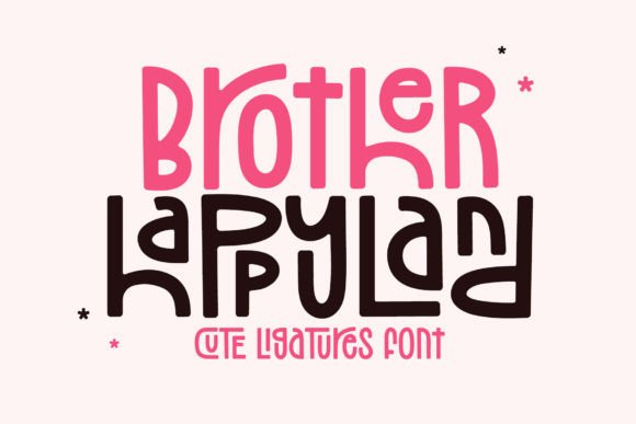Brother Happyland Font - Featured Image