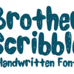 Brother Scribble Font - Featured Image