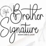 Brother Signature Font - Featured Image