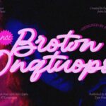Broton Onqtuops Font - Featured Image