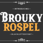 Brouky Rospel Font - Featured Image