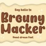Brouny Macker Font - Featured Image