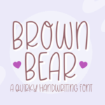 Brown Bear Font - Featured Image