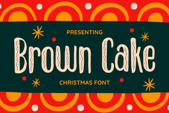 Brown Cake Font - Featured Image