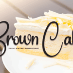 Brown Cake Font - Featured Image