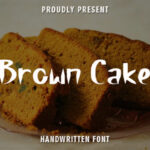 Brown Cake Font - Featured Image