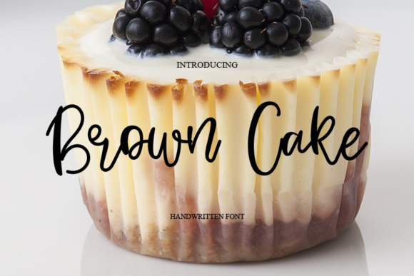 Brown Cake Font - Featured Image