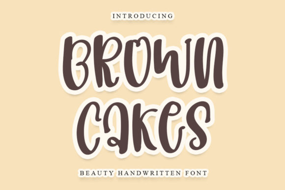 Brown Cakes Font - Featured Image