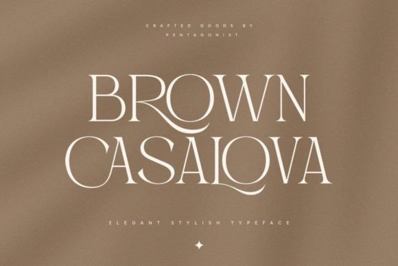 Brown Casalova Font - Featured Image