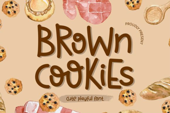 Brown Cookies Font - Featured Image