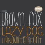 Brown Fox Lazy Dog Font - Featured Image