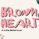 Brown Heart Font - Featured Image