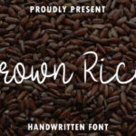 Brown Rice Font - Featured Image