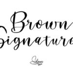 Brown Signature Font - Featured Image