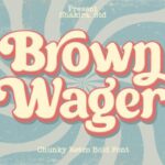 Brown Wager Font - Featured Image