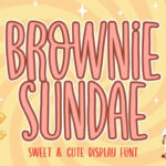 Brownie Sundae Font - Featured Image