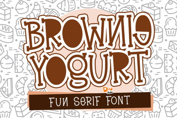 Brownie Yogurt Font - Featured Image