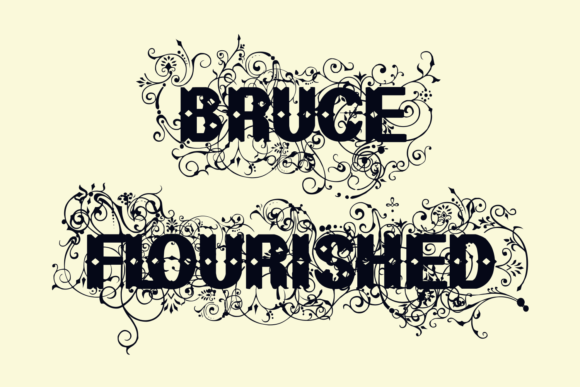 Bruce Flourished Font - Featured Image