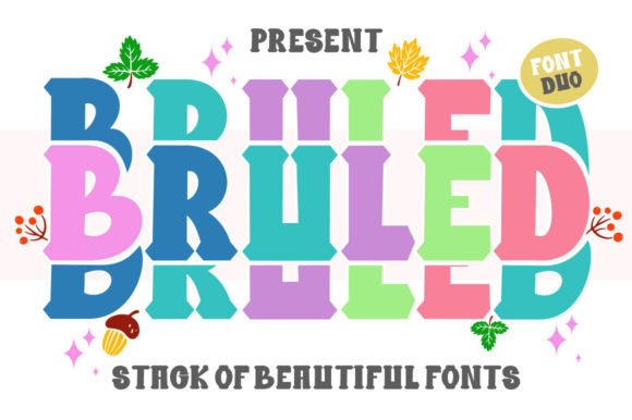 Bruled Stacked Duo Font - Featured Image