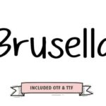 Brusella Brush Font - Featured Image